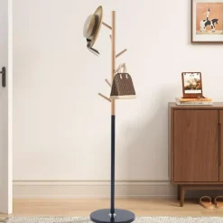 Rousseau Staande kapstok Viola - Ø37 x 172 cm - Beukenhout / Metaal