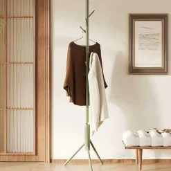 Rousseau Staande kapstok Kassie - Ø48 x 174 cm - Groen / Metaal