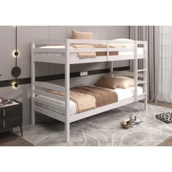 Rousseau Stapelbed Roy 90x200 - splitsbaar - wit grenen