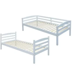 Rousseau Stapelbed Roy 90x200 - splitsbaar - wit grenen