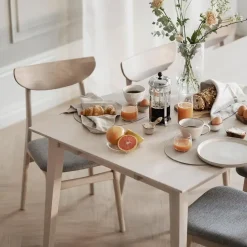 Rowico Home Filippa Houten Eettafel Verlengbaar 180 cm - Whitewash