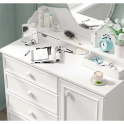 Rustic commode ladekast wit compleet meisjeskamer