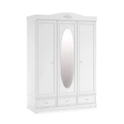 Rustic 3-deurs kledingkast meisjeskamer