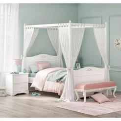 Rustic hemelbed meisjesbed meisjeskamer 200 x 100 cm