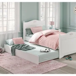 Rustic hemelbed meisjesbed meisjeskamer 200 x 100 cm