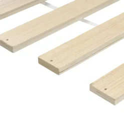 SALERNAS - Tweepersoonsbed - Zwart - 140 x 200 cm - Dennenhout