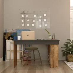 Sally Bureau 18mm MELAMINE Coat Atlantic Pine Zwart