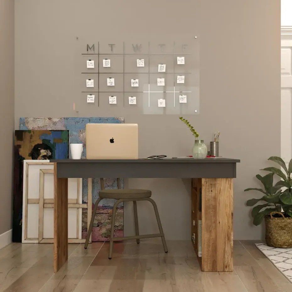 Sally Bureau 18mm MELAMINE Coat Atlantic Pine Zwart