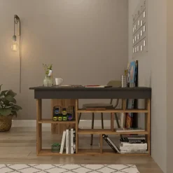 Sally Bureau 18mm MELAMINE Coat Atlantic Pine Zwart