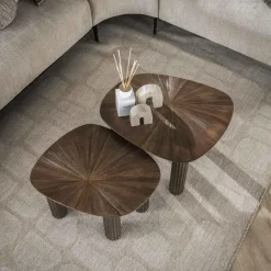 Salontafel - Vierhoekig - Set Van 2 - Teakhout - Maya