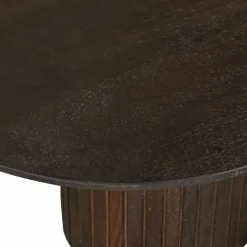 Salontafel Donkerbruin Mangohout - Ovaal - 120x70x35cm - Ava