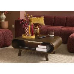 Salontafel Matteo - walnoot - 37x90x55 cm