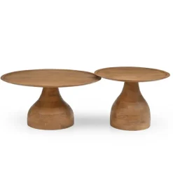 Salontafel Naturel Mangohout - Ø60x42cm - Joji