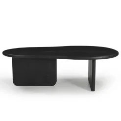 Salontafel Organisch 130cm - Zwart Mangohout - Sira