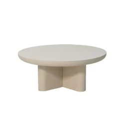 Salontafel Rond 90cm - Beige Betonlook - Miso