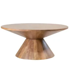 Salontafel Rond 90cm - Naturel Mangohout - Sep
