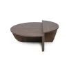 Salontafel Rond 90cm - Walnoot Bruin Melamine - Podium