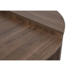 Salontafel Rond 90cm - Walnoot Bruin Melamine - Podium