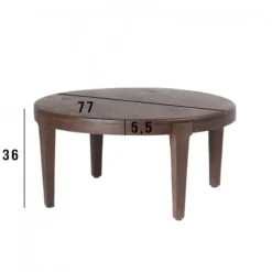 Salontafel Set van 2 - Acaciahout - Rond - Tafel Mio