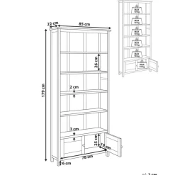 SALTON - Boekenkast - Lichte houtkleur - Sassafras