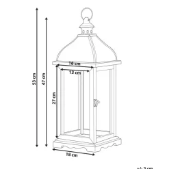SAMAR - Lantaarn - Wit - IJzer
