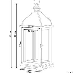 SAMAR - Lantaarn - Wit - IJzer