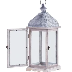 SAMAR - Lantaarn - Wit - IJzer