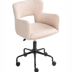 SANILAC - Bureaustoel - Beige - Bouclé