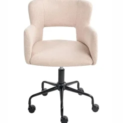 SANILAC - Bureaustoel - Beige - Bouclé