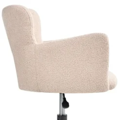 SANILAC - Bureaustoel - Beige - Bouclé