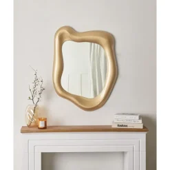 SANTEC - Wandspiegel - Goud - MDF