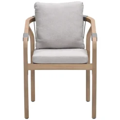 Santos dining fauteuil - acaciahout met white wash - taupe - sand