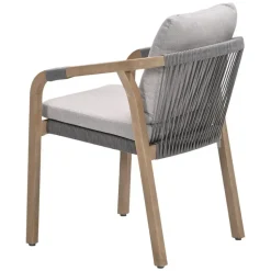 Santos dining fauteuil - acaciahout met white wash - taupe - sand