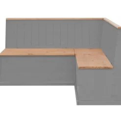 Sara - Eetkamerbank in grenen grijs/gebeitste was