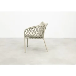 Sara dining tuinstoel - Rope/Latte - Zandkleur