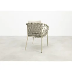 Sara dining tuinstoel - Rope/Latte - Zandkleur