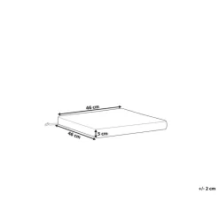 SASSARI - Tuinkussen - Wit - 46 x 46 cm - Polyester