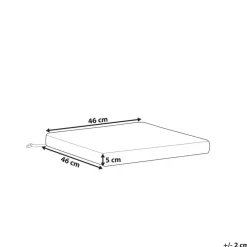 SASSARI - Tuinkussen - Wit - 46 x 46 cm - Polyester