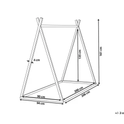 SAURAT - Kinderbed - Wit - 90 x 200 cm - Dennenhout