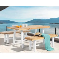 SCANIA - Tuintafel - Lichte houtkleur - 80 x 170 cm - Acaciahout