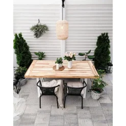 SCANIA - Tuintafel - Lichte houtkleur - 80 x 170 cm - Acaciahout