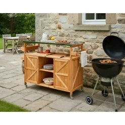 SCANNO - Buitenkeuken eiland - Lichtbruin - Dennenhout