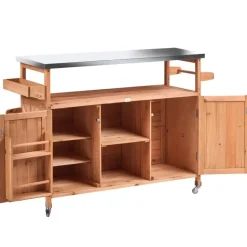 SCANNO - Buitenkeuken eiland - Lichtbruin - Dennenhout