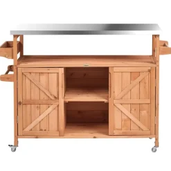 SCANNO - Buitenkeuken eiland - Lichtbruin - Dennenhout