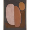 Schilderij Abstract Craft bruin MDF - 80x60 cm