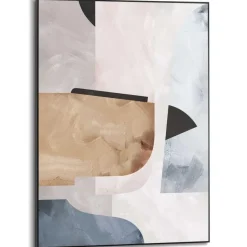 Schilderij Abstracte Illusie II - 70 x 50cm - Beige