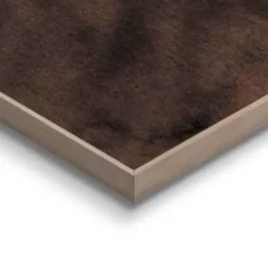 Schilderij Abstracte vormen - 70 x 50cm - Bruin