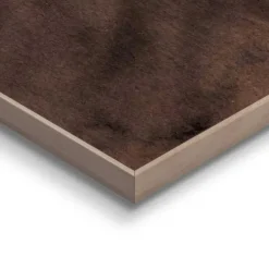 Schilderij Abstracte vormen - 70 x 50cm - Bruin