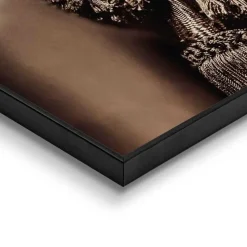 Schilderij Afrikaanse Vrouw - 70 x 50cm - Bruin