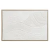Schilderij 3D Art - wit - canvas/hout - 60x90 cm